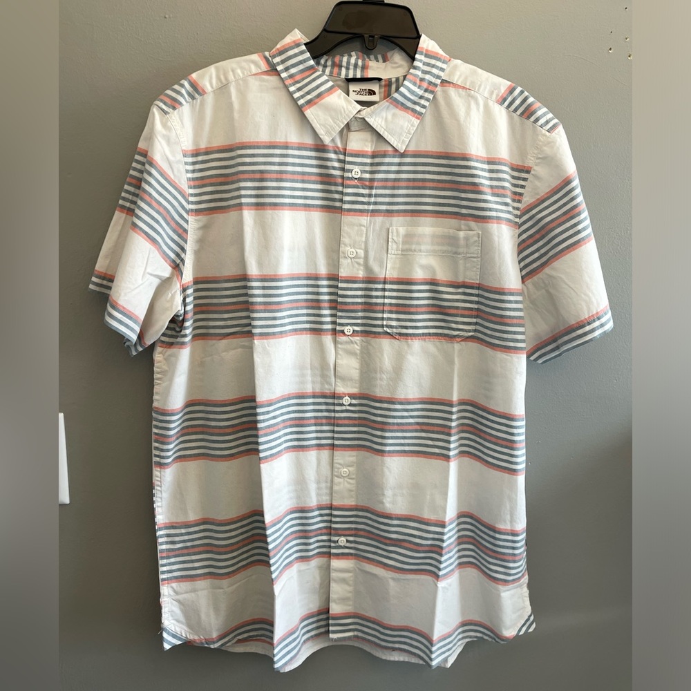 The North Face Shirt Men's XL Baytrail Striped Standard Fit Short Sleeve NWT